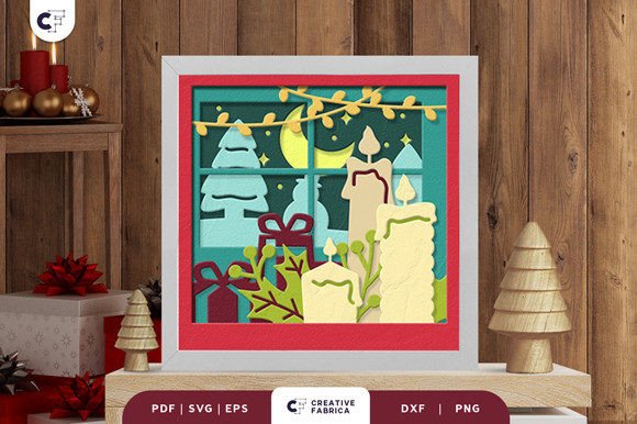 Christmas Candle 3D SVG: A Festive Design Asset for Seasonal Branding