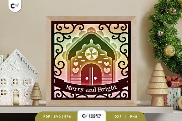 Christmas Gingerbread House 3D SVG: A Festive Digital Design for Craft Sellers
