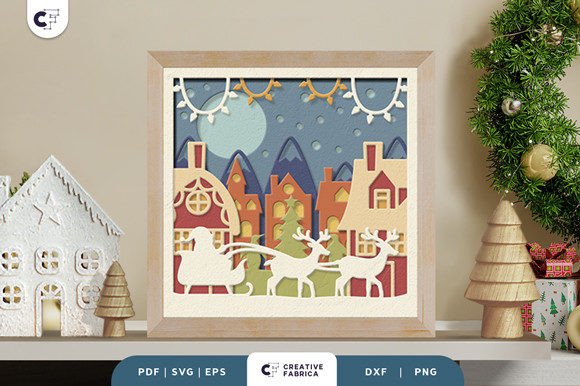 Christmas North Pole 3D SVG Box Adds Festive Depth to Holiday Branding