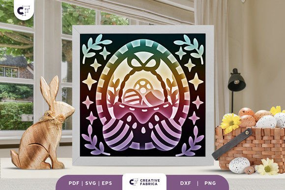 Easter Basket 3D SVG: A Festive Touch for Local Branding