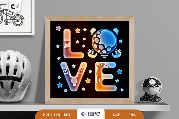 Golf Love 3D SVG: A Lifestyle And Hobbies Craft for Brand Storytelling
