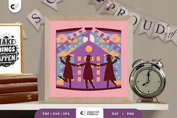 Graduation Girls 3D Shadow Box SVG Review: A Designer’s Real-World Take