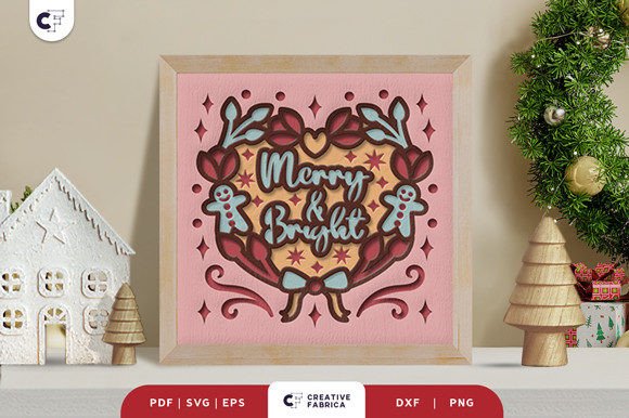 Merry Bright Christmas Wreath 3D SVG: A Designer’s Real-World Review