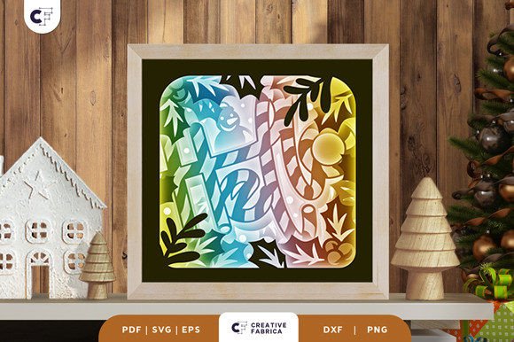 Retro Christmas Candy 3D SVG Brings Festive Cheer to Brand Design