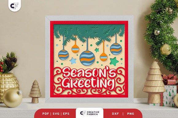 Season's Greeting 3D SVG: A Christmas Design That Elevates Brand Messaging